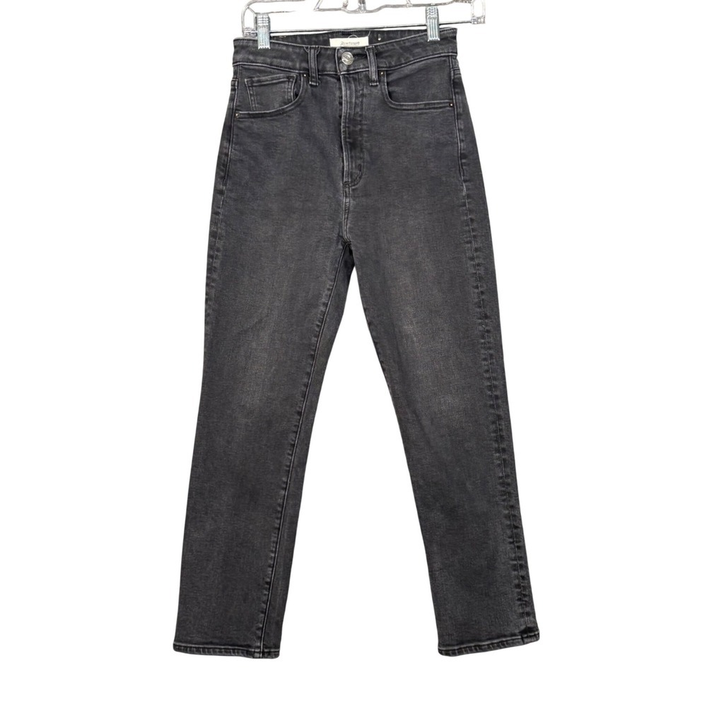 Revtown Decade Denim Womens 26 Regular High Rise Straight Jeans Faded Black